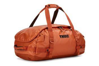 Thule Chasm 40 l duffel bag in autumnal orange