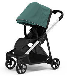 Thule Shine Stadtkinderwagen aluminium/Mallard grün