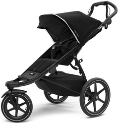 Thule Urban Glide 2 Jogging-Buggy schwarz auf schwarz Kinderwagen